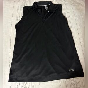 Slazenger Women’s Black Sleeveless Polo